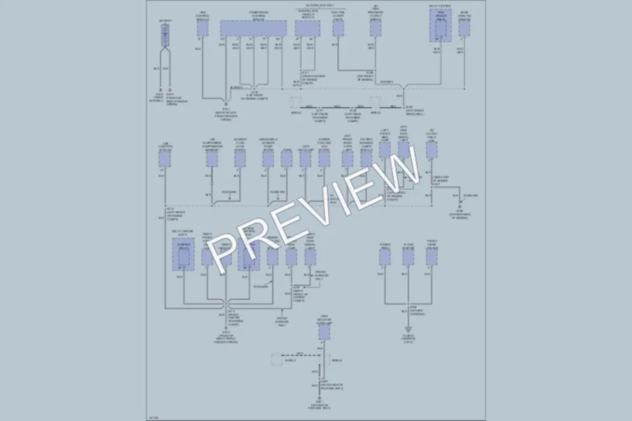 2002 Mercury GrandMarquis Ground Distribution wiring diagram preview