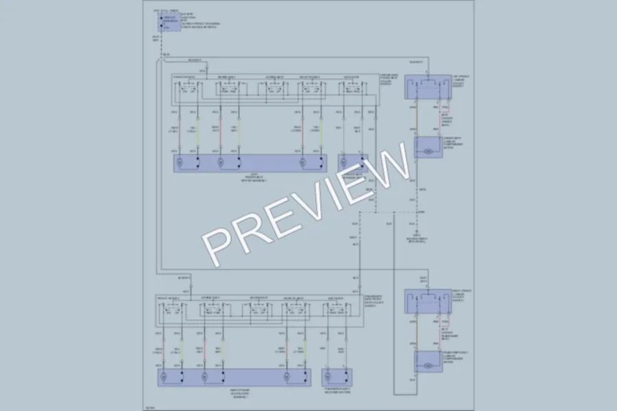 2002 Mercury GrandMarquis Power Seats wiring diagram preview