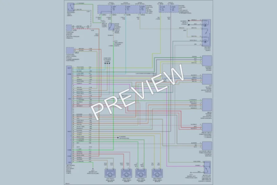 2002 Mercury Mountaineer Anti Lock Brakes wiring diagram preview