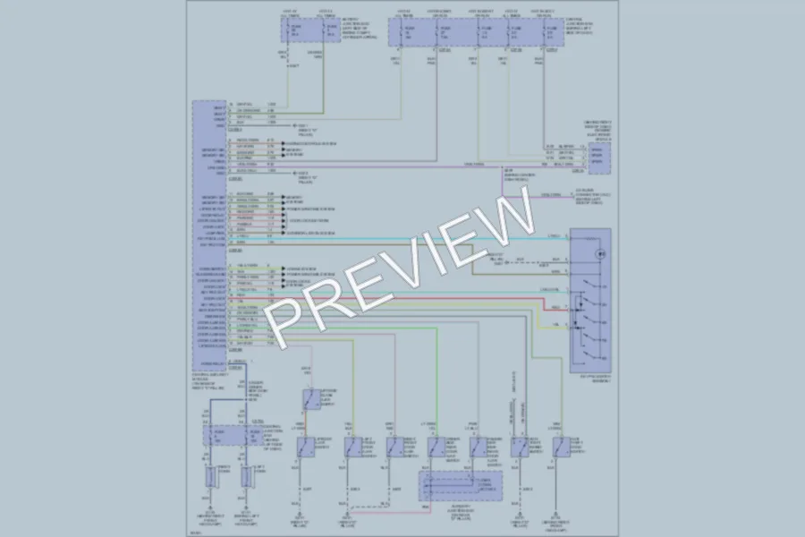 2002 Mercury Mountaineer Anti Theft wiring diagram preview