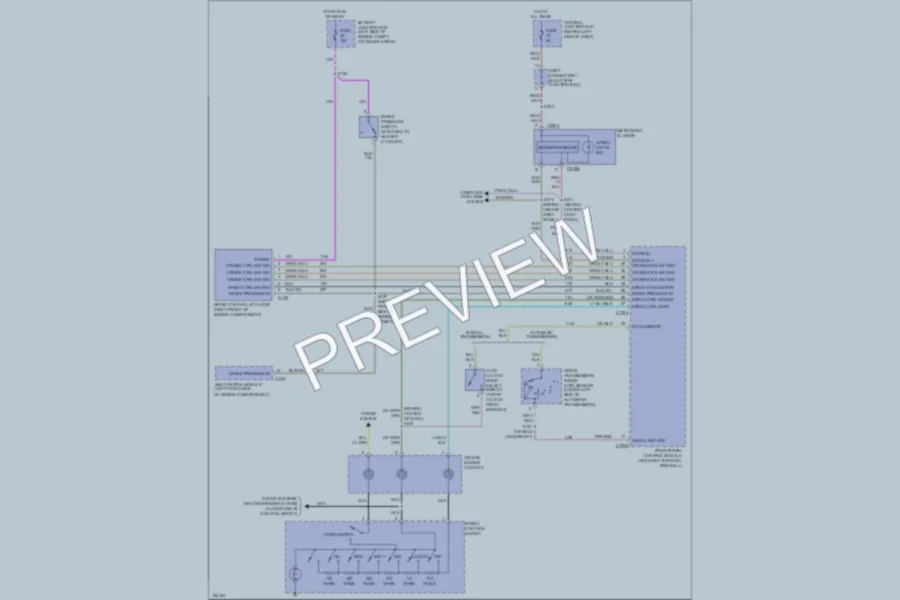 2002 Mercury Mountaineer Cruise Control wiring diagram preview