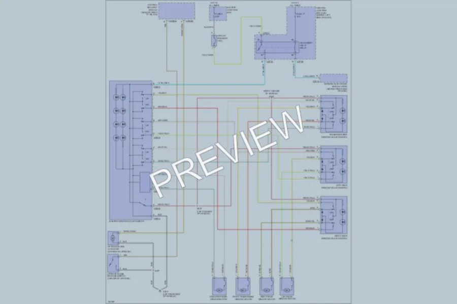 2002 Mercury Mountaineer Power Windows wiring diagram preview