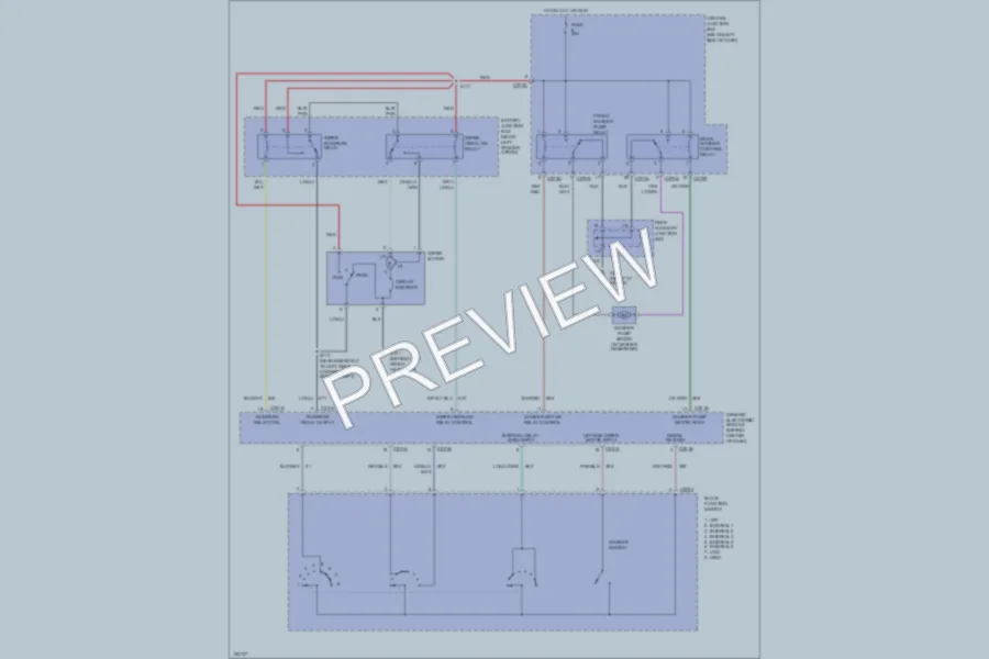 2002 Mercury Mountaineer Wiper Washer wiring diagram preview