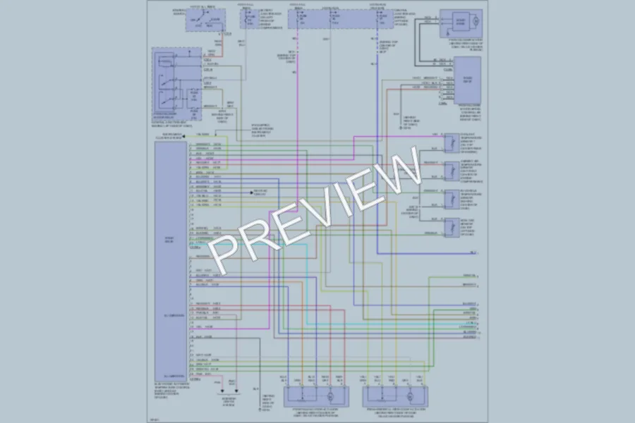 2002 Mercury Villager Air Conditioning wiring diagram preview