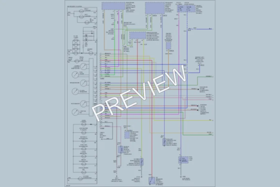 2002 Mercury Villager Instrument Cluster wiring diagram preview