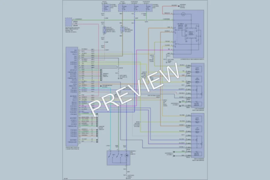 2002 Mercury Villager Memory Systems wiring diagram preview