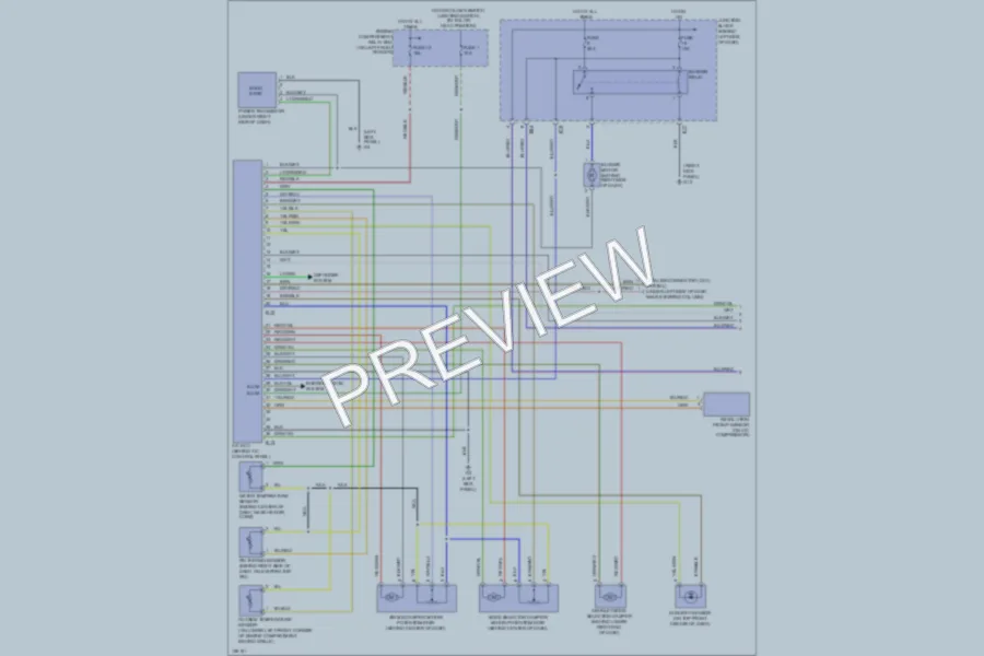 2002 Mitsubishi Diamante Air Conditioning wiring diagram preview