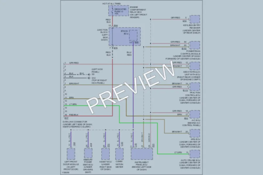2002 Mitsubishi Diamante Computer Data Lines wiring diagram preview