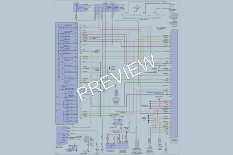 2002 Mitsubishi Diamante Instrument Cluster wiring diagram preview