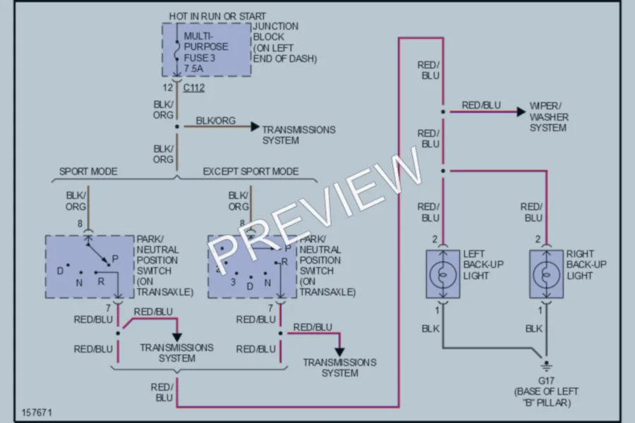 2002 Mitsubishi Eclipse Exterior Lights wiring diagram preview
