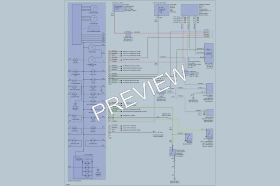 2002 Mitsubishi Eclipse Instrument Cluster wiring diagram preview