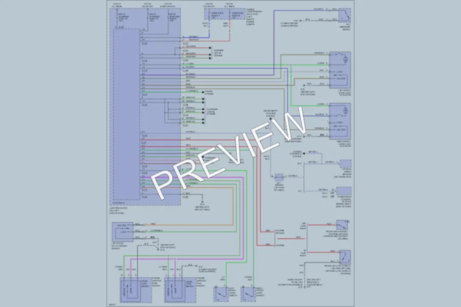 2002 Mitsubishi Eclipse Power Door Locks wiring diagram preview