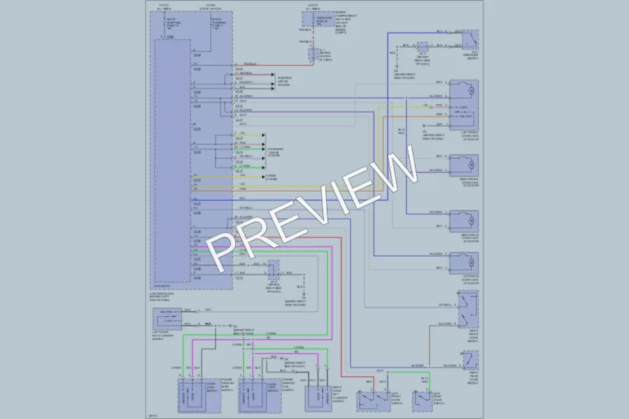 2002 Mitsubishi Lancer Power Door Locks wiring diagram preview