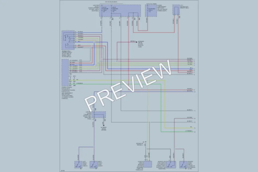 2002 Mitsubishi Mirage Instrument Cluster wiring diagram preview