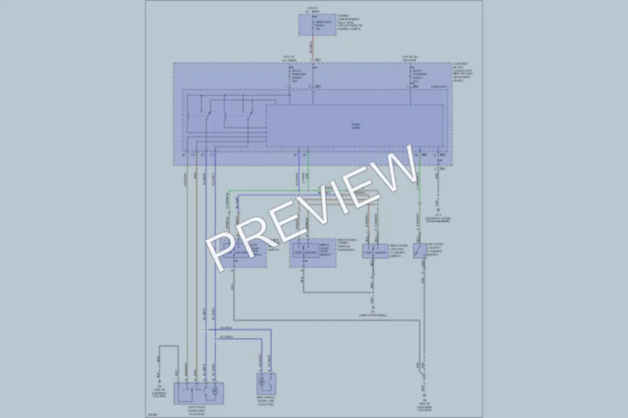 2002 Mitsubishi Mirage Power Door Locks wiring diagram preview