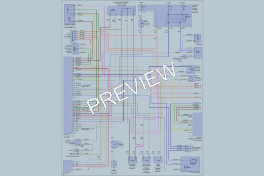 2002 Mitsubishi Montero Air Conditioning wiring diagram preview