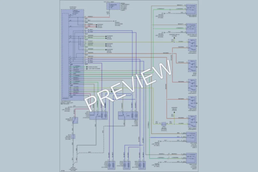 2002 Mitsubishi Montero Power Door Locks wiring diagram preview