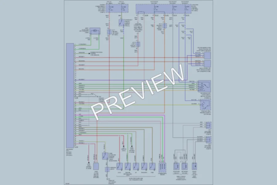2002 Mitsubishi Montero Transmission wiring diagram preview