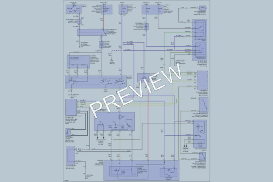 2002 Mitsubishi MonteroSport Air Conditioning wiring diagram preview