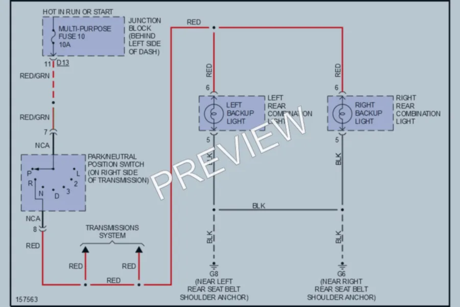 2002 Mitsubishi MonteroSport Exterior Lights wiring diagram preview