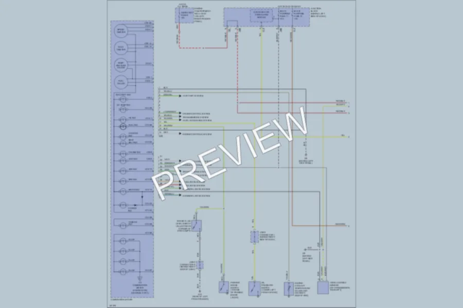 2002 Mitsubishi MonteroSport Instrument Cluster wiring diagram preview