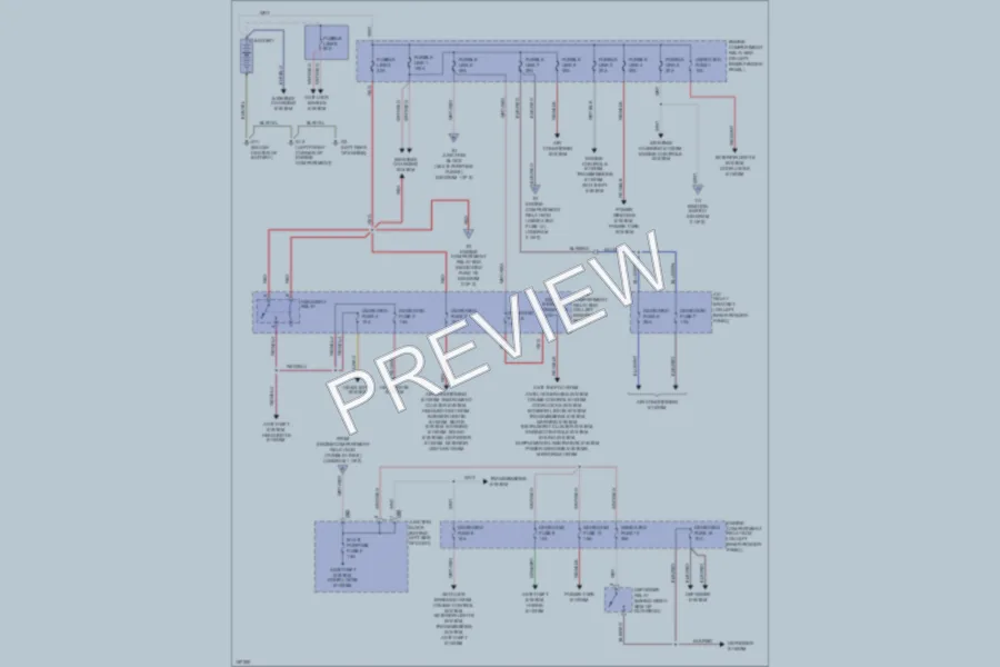 2002 Mitsubishi MonteroSport Power Distribution wiring diagram preview