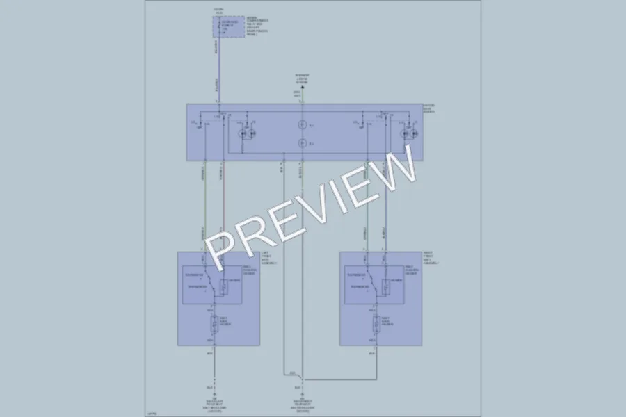 2002 Mitsubishi MonteroSport Power Seats wiring diagram preview