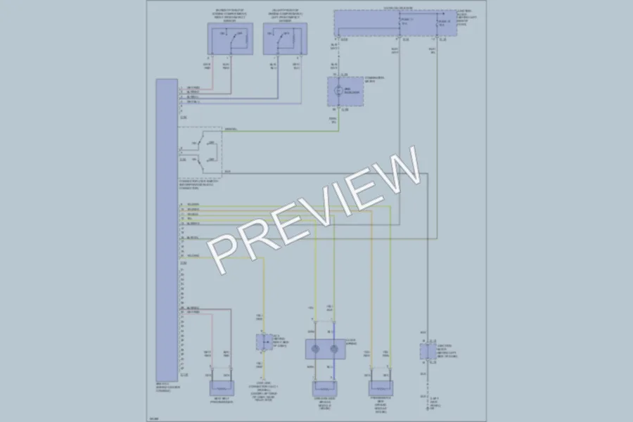 2002 Mitsubishi MonteroSport Supplemental Restraints wiring diagram preview