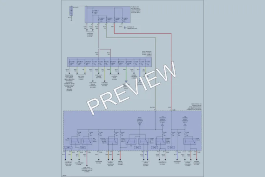 2002 Nissan Altima Power Distribution wiring diagram preview