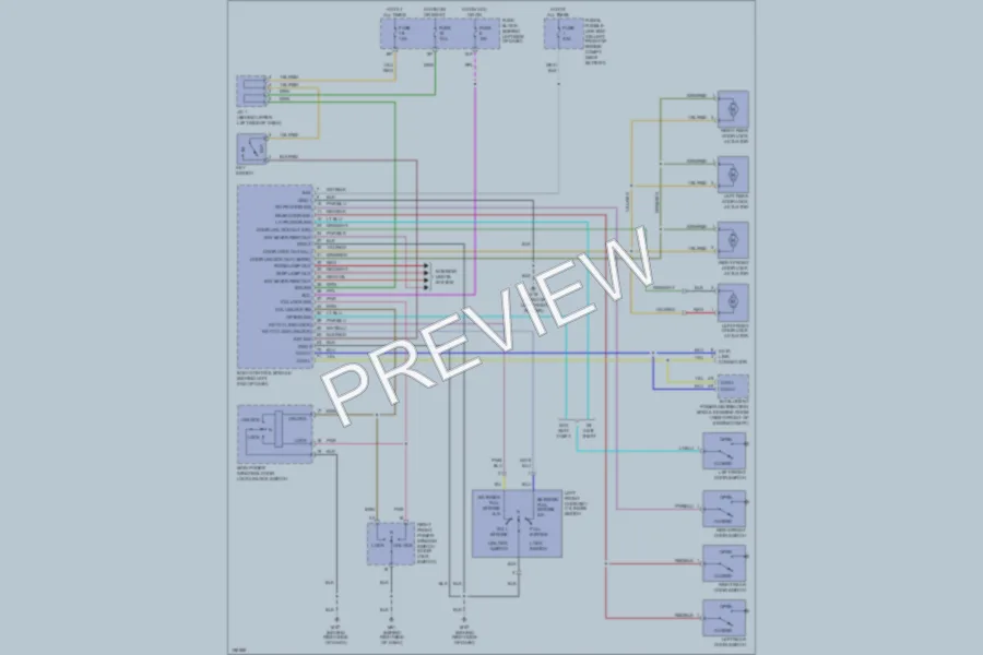 2002 Nissan Altima Power Door Locks wiring diagram preview