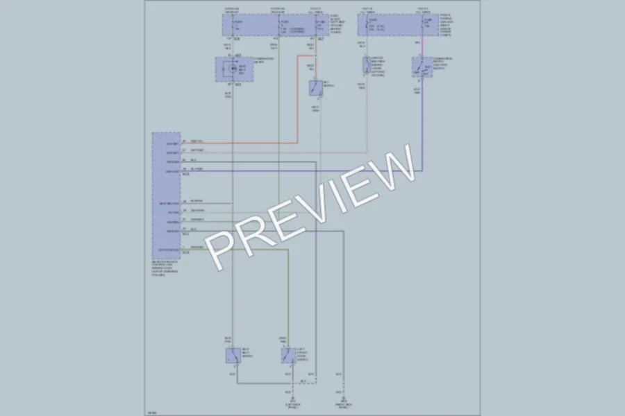 2002 Nissan Frontier Warning Systems wiring diagram preview