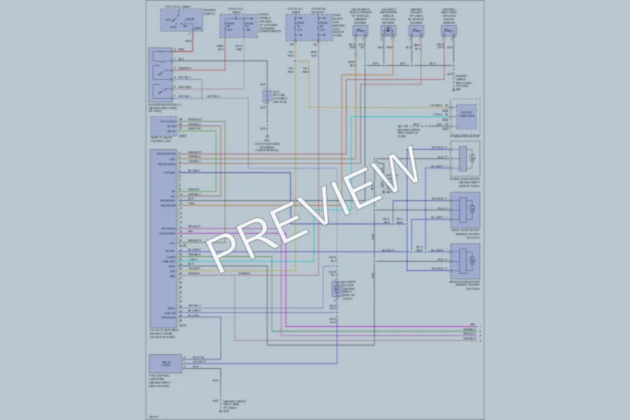 2002 Nissan Maxima Air Conditioning wiring diagram preview