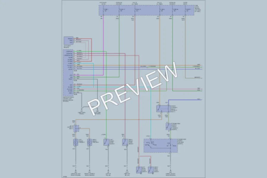 2002 Nissan Maxima Headlights wiring diagram preview