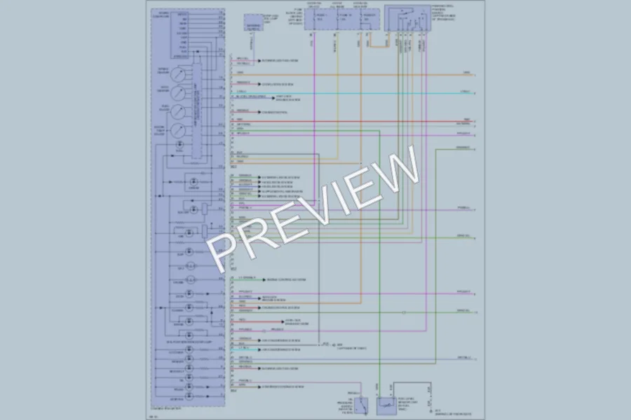 2002 Nissan Maxima Instrument Cluster wiring diagram preview