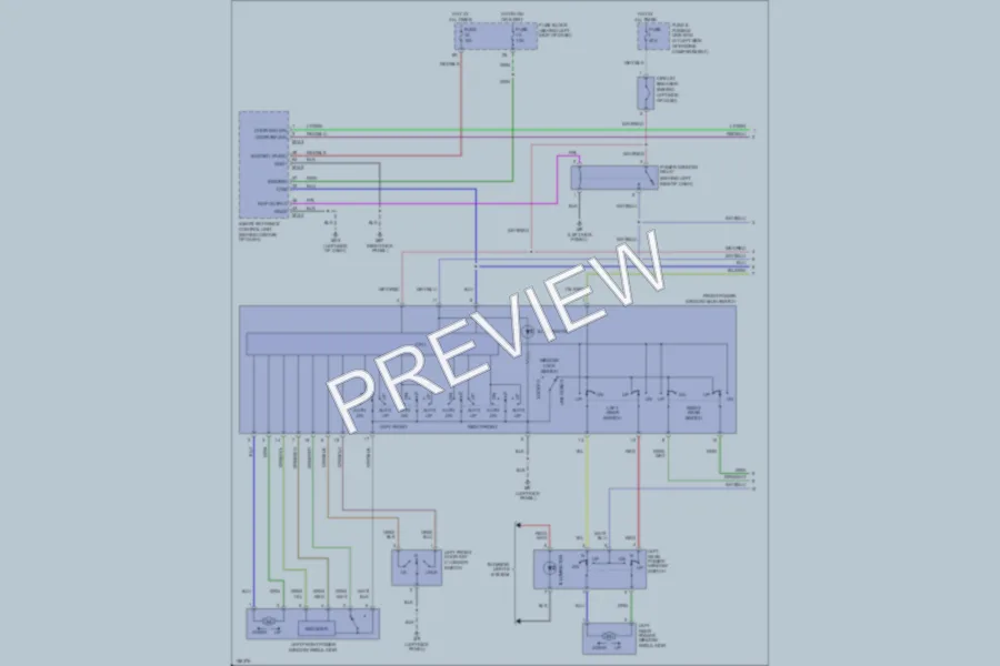 2002 Nissan Maxima Power Windows wiring diagram preview
