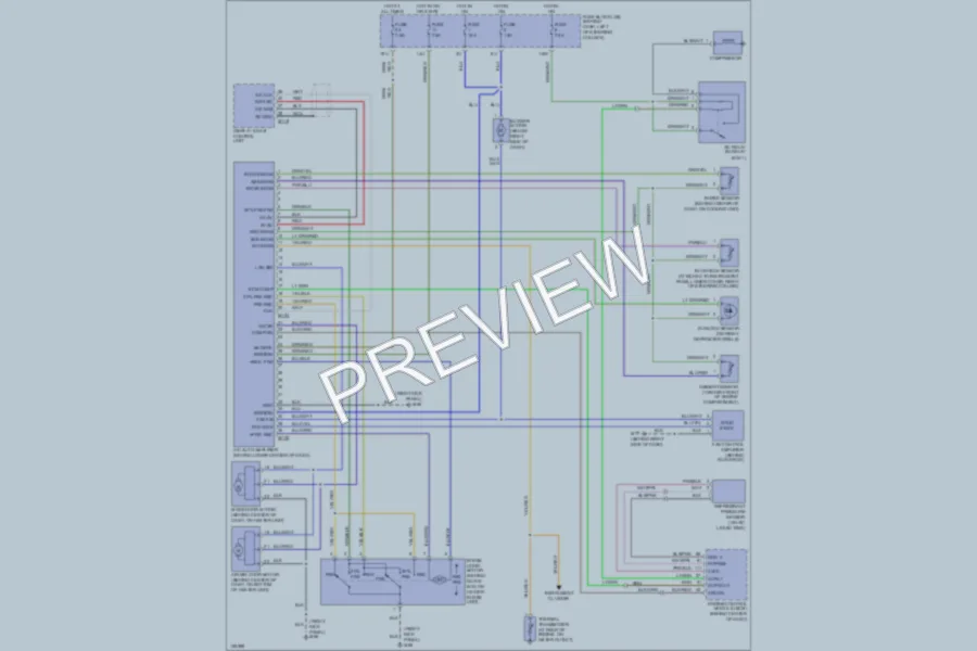 2002 Nissan Pathfinder Air Conditioning wiring diagram preview