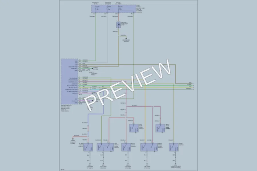 2002 Nissan Pathfinder Anti Theft wiring diagram preview