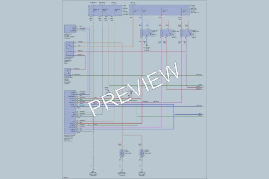 2002 Nissan Pathfinder Headlights wiring diagram preview