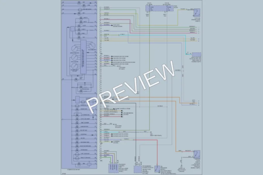 2002 Nissan Pathfinder Instrument Cluster wiring diagram preview