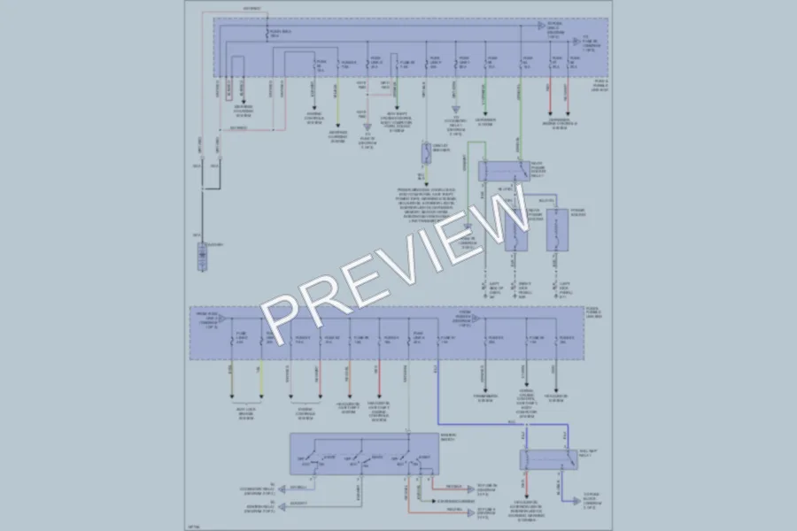 2002 Nissan Pathfinder Power Distribution wiring diagram preview