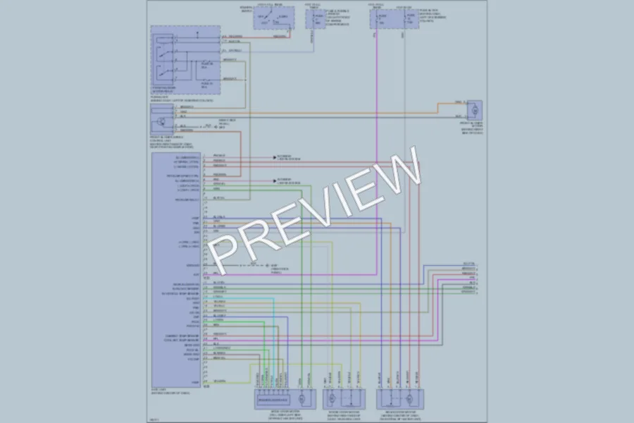 2002 Nissan Quest Air Conditioning wiring diagram preview