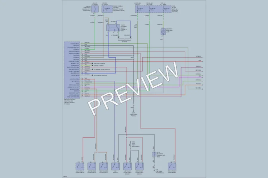 2002 Nissan Quest Anti Theft wiring diagram preview