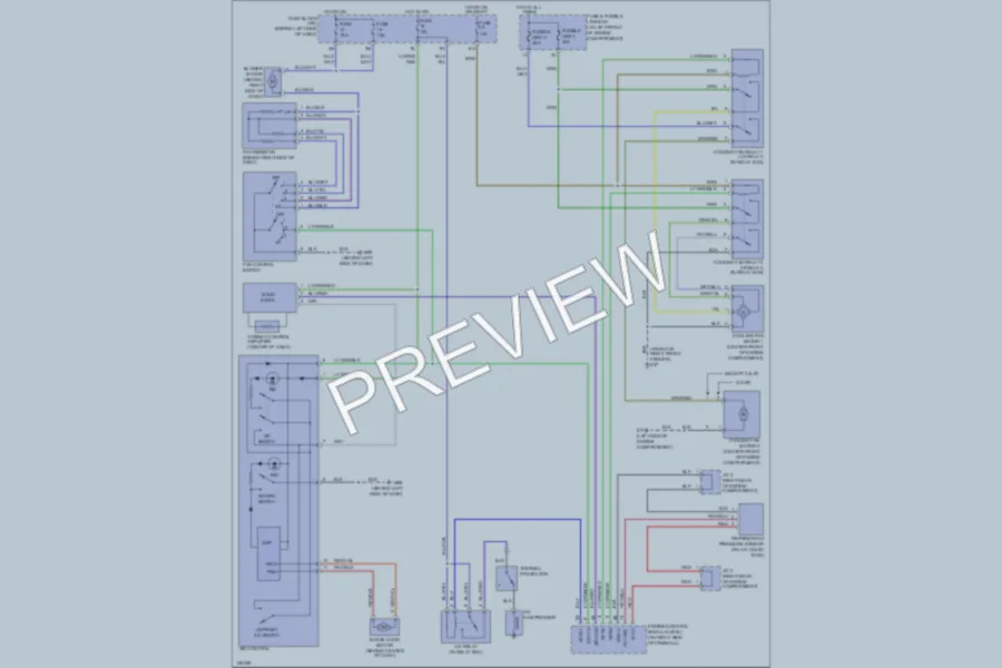 2002 Nissan Sentra Air Conditioning wiring diagram preview