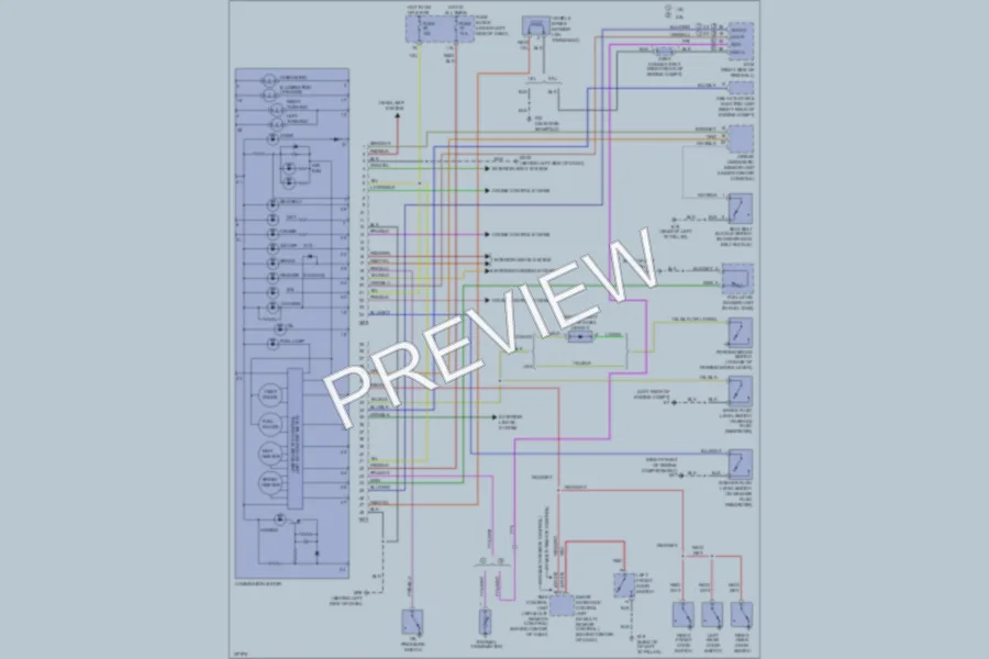 2002 Nissan Sentra Instrument Cluster wiring diagram preview