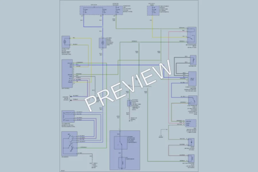 2002 Nissan Xterra Air Conditioning wiring diagram preview