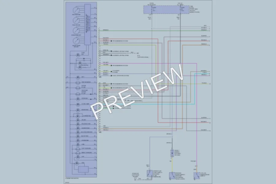 2002 Nissan Xterra Instrument Cluster wiring diagram preview