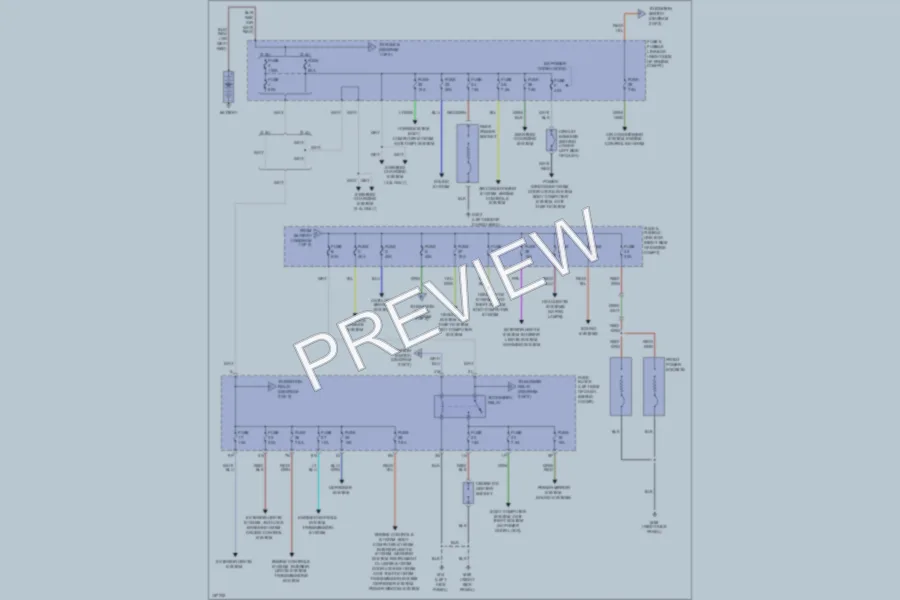 2002 Nissan Xterra Power Distribution wiring diagram preview