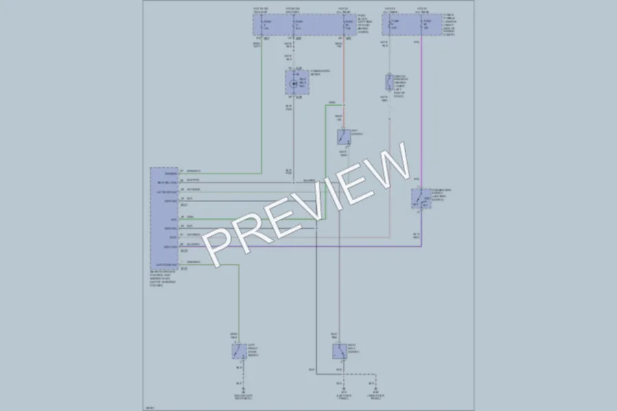 2002 Nissan Xterra Warning Systems wiring diagram preview