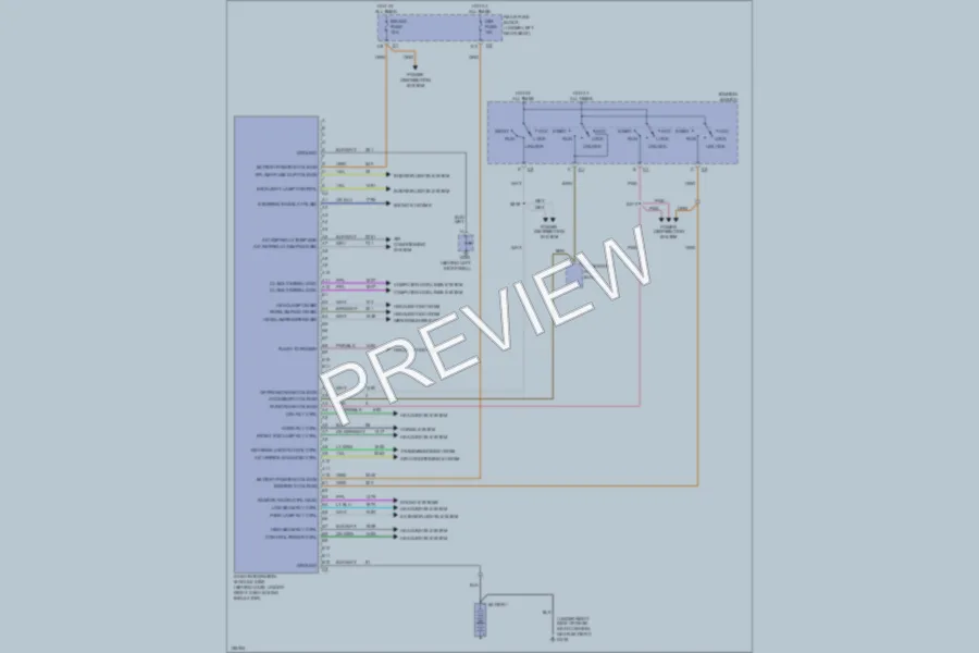 2002 Oldsmobile Aurora Body Computer wiring diagram preview
