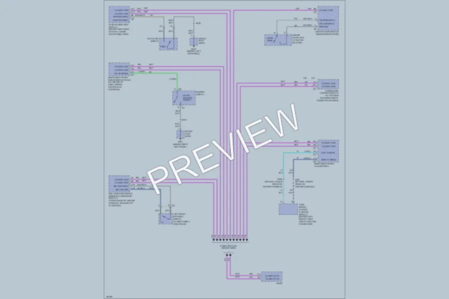 2002 Oldsmobile Aurora Warning Systems wiring diagram preview